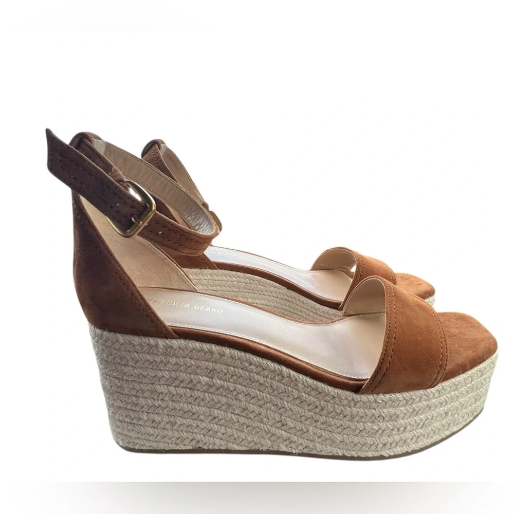 NWOB‎ Veronica Beard Gianna Platform Wedge Sandal Size 9.5